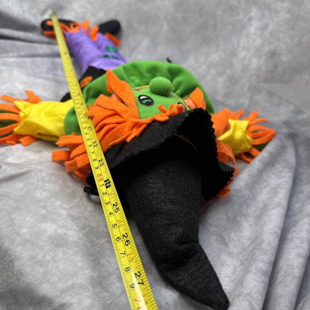 Vintage Scarecrow Plush 1993 Halloween Nylon International Silver 27" Fall Decor - Picture 13 of 14